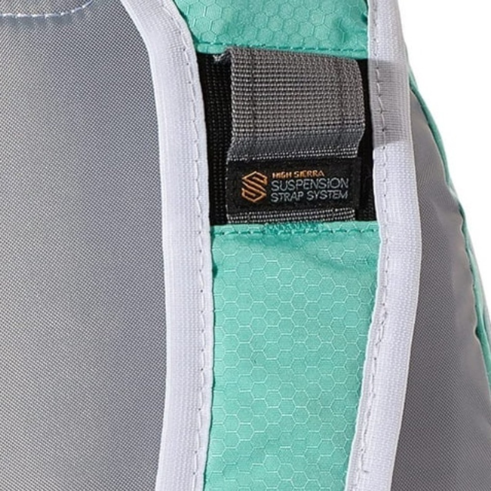 HIGH SIERRA LOOP BACKPACK  + tablet-sleeve, Aquamarine/White, one size - Picture 8 of 8